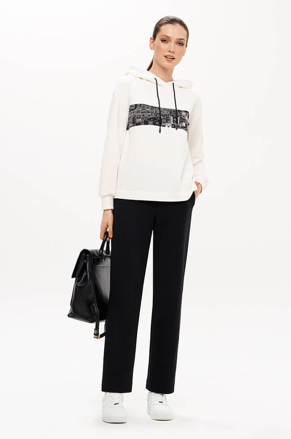 23349 Худи женское (молочный)