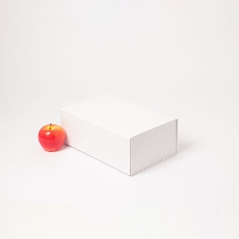 Коробка самосборная на магнитах 30х10х18, белый, меловка