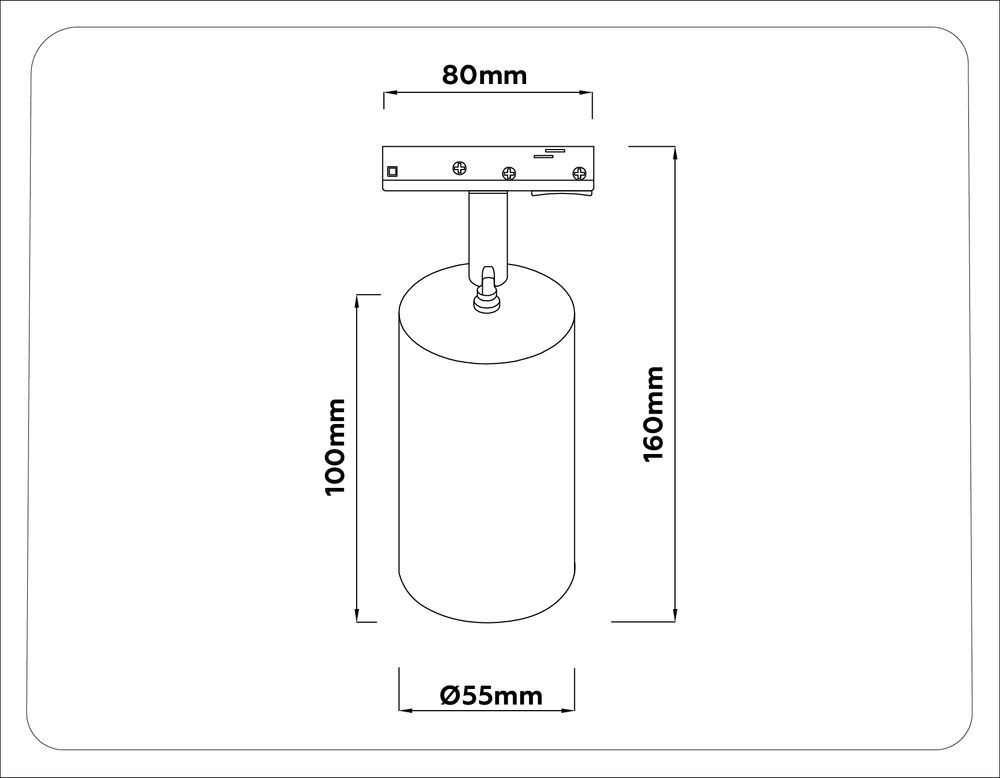 Ambrella Трековый светильник со сменной лампой GU10 Track System GL5131
