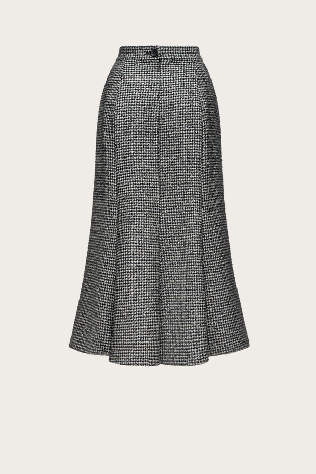 Юбка-годе из твида с люрексной нитью