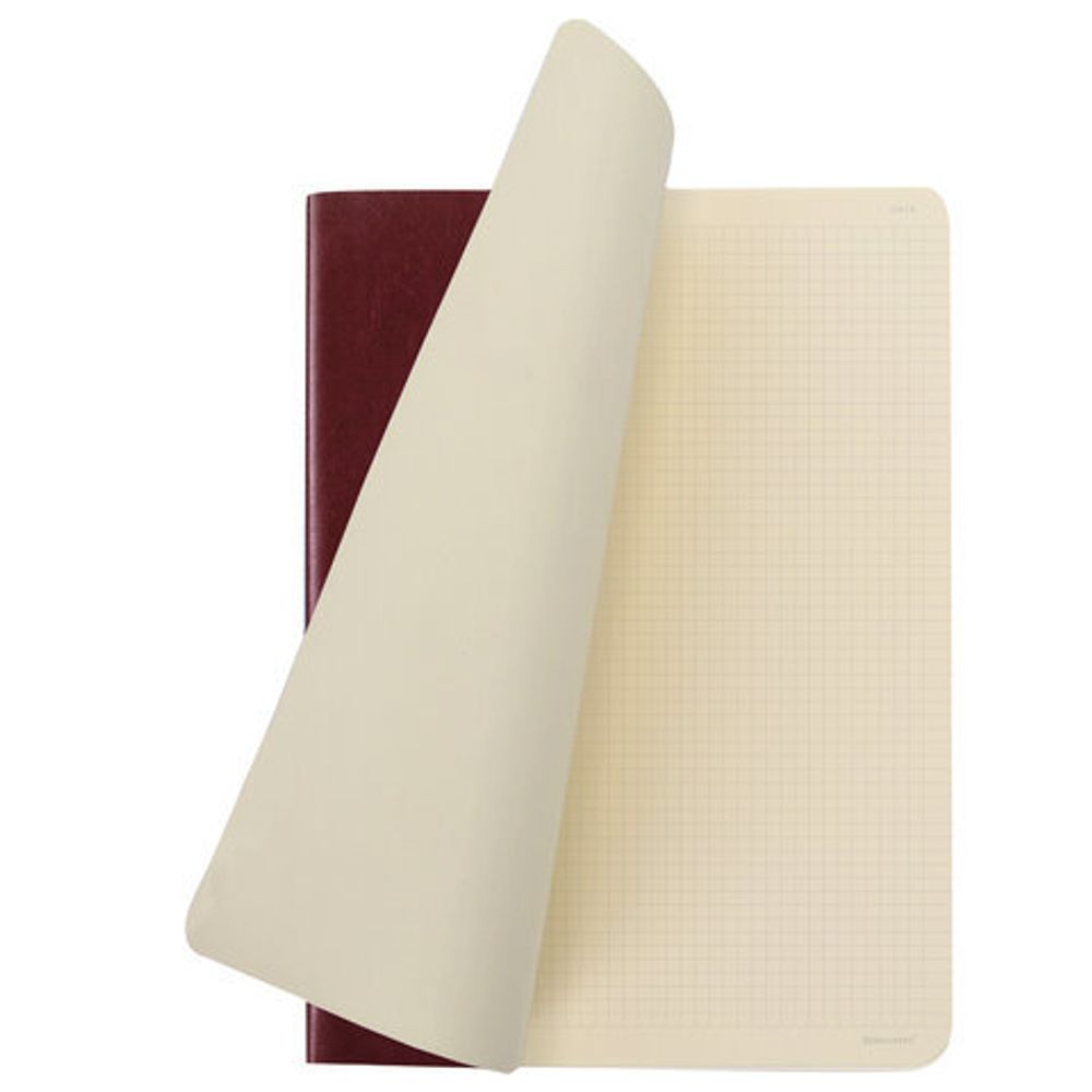 Тетрадь 60 л. в клетку обложка гладкий кожзам, сшивка, А4 (210х297мм), БОРДОВЫЙ, BRAUBERG VIVA, 403908