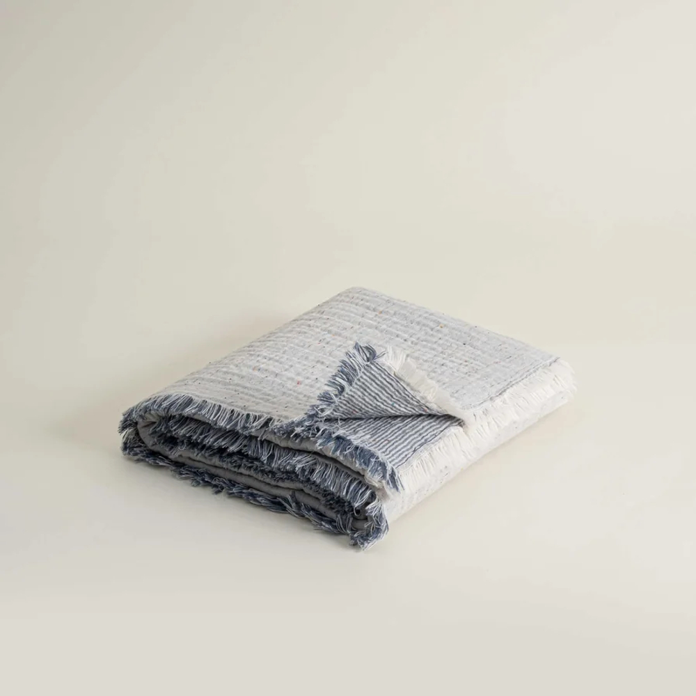 Детское покрывало из муслина Melinda 120х170 | синий