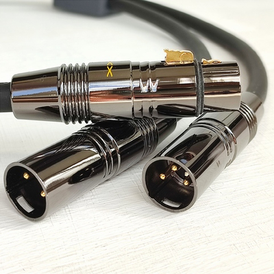 DAXX Y390 Разветвитель 2XLRпапа- 1XLRмама кабель из посеребренной монокристаллической меди. High Grade D=9mm