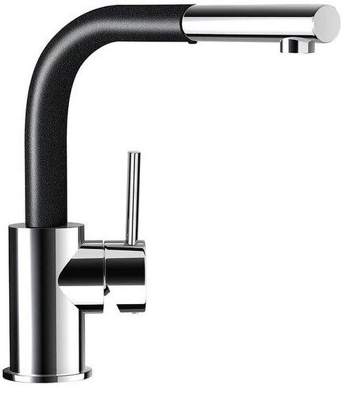 Смеситель Schock Nimbus-D , Cristadur, выдвижной излив хром/магма