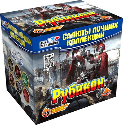 Фейерверк, батарея салютов Рубикон 25 х 1,2"