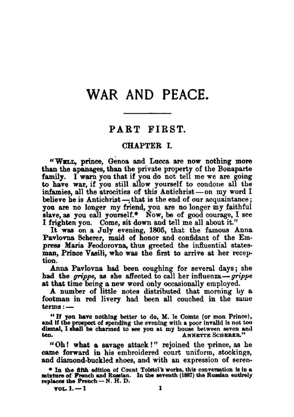 War and peace. Vol. 1-2 | Лев Николаевич Толстой