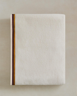 Zara Home - Банное полотенце с двойным подолом, белый, 30х50 см