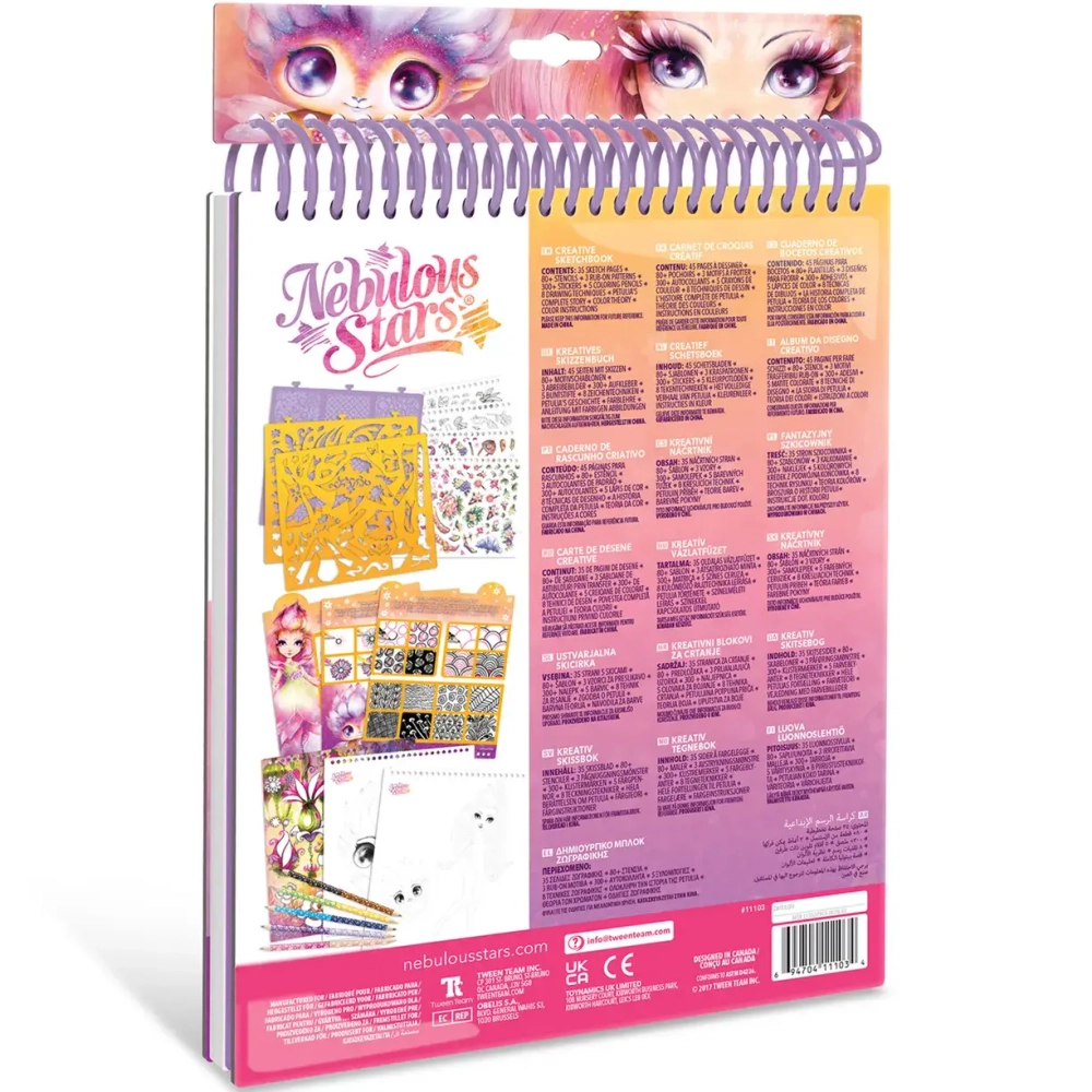 Серия PETULIA Набор раскрашивания для девочек Персиковый скетчбук