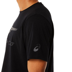 Футболка мужская теннисная Asics Tiger Tee - performance black/Графит grey