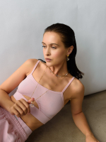 Колье "Bubble 16" с горным хрусталем Gold