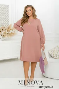 Платье 2240-розовый Minova