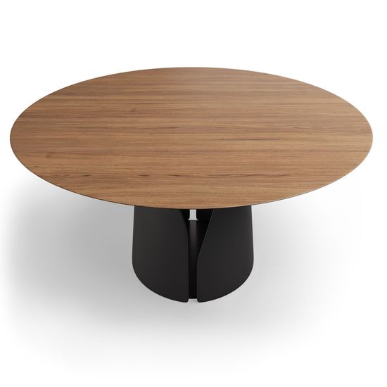 Стол круглый GIO 120, шпон