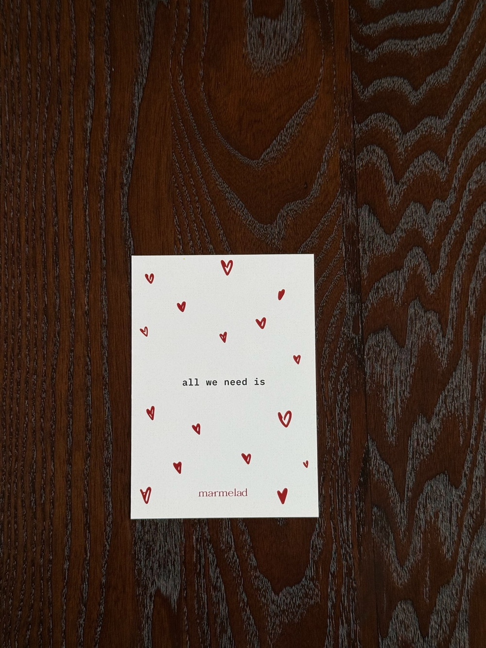 Открытка 7,5*10см - all we need is