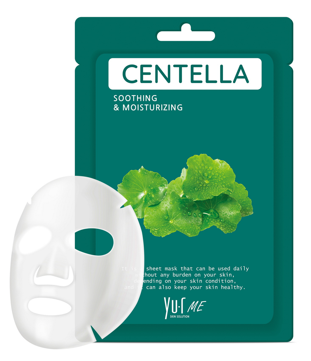 Тканевая маска для лица с экстрактом центеллы азиатской Yu.R Me Centella Sheet Mask, 1 шт