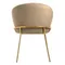 Стул Lime, бежевый микровелюр с золотыми ножками