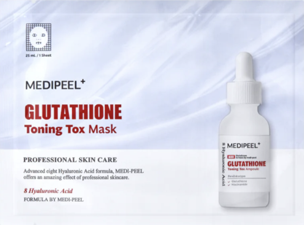 Medi-Peel Отбеливающая тонизирующая маска для лица Glutathione Toning Tox Mask