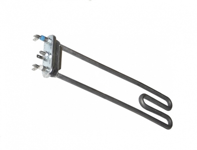 Тэн 2000W, слегка изогнут, без отверстия под датчик, L=300 мм, l=12 мм, резинка с "юбкой", C00046976, C00044934, Thermowatt