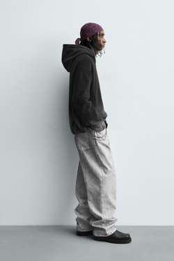 ZARA ДЖЕМПЕР С ПРИНТОМ «ЭФФЕКТ СПРЕЯ», ЧЕРНЫЙ