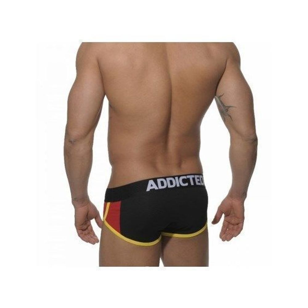Мужские трусы брифы черные с красными вставками по бокам Seobean Addicted Germany