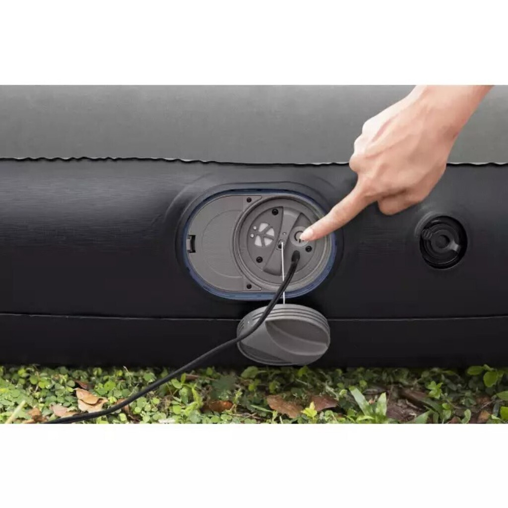 Матрас надувной Bestway, 203х152х30 см, 671BS, нас встроен, электр, флок, 300 кг