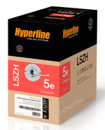 Витая пара U/UTP кат 5e 4 пары 24 AWG LSZH серый 305м UUTP4-C5E-S24-IN-LSZH-GY-305 Hyperline