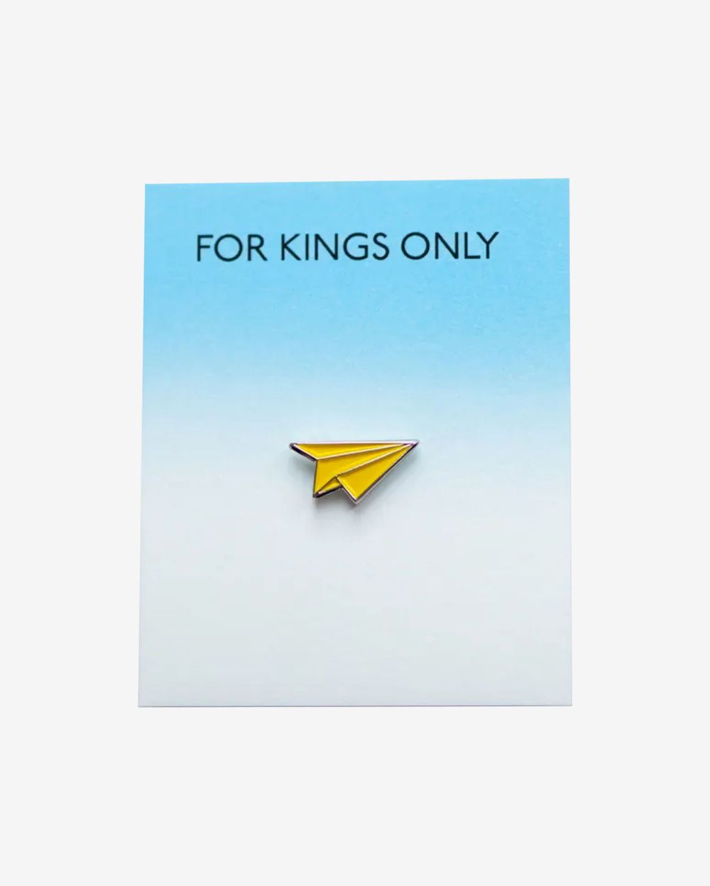 Значок For Kings Only Бумажный Самолётик желтый