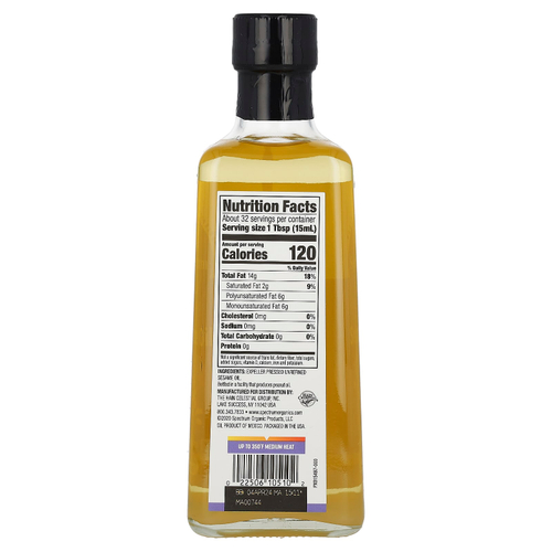 Spectrum Culinary, кунжутное масло, нерафинированное, 473 мл (16 жидк. унций)