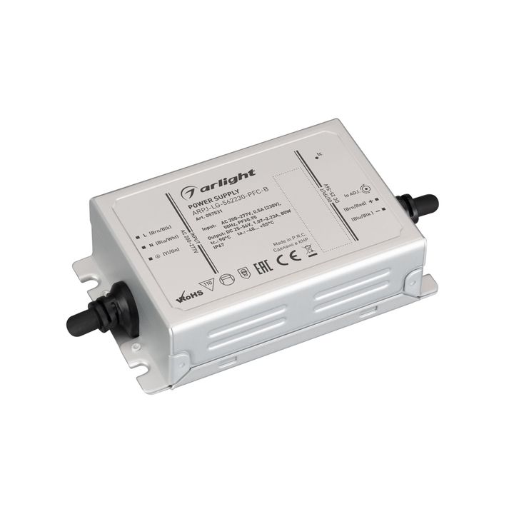 Блок питания ARPJ-LG-562230-PFC-B (80W, 25-56V, 1.07-2.23A) Arlight 057531