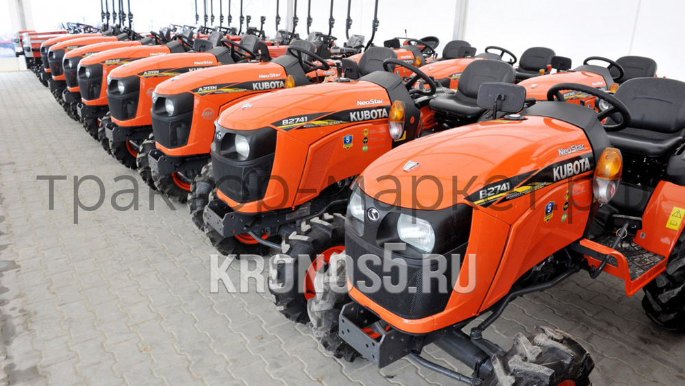 Трактор Kubota | Кубота B2441 9+3 (Kubota India) STD agri 7.00-12 / 8.3-20 (с ПСМ)