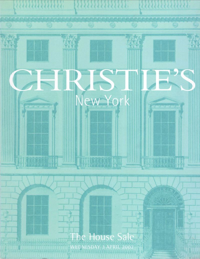 Каталог аукциона Chrisite's, Нью-Йорк, Клубные торги от 3 апреля 2002 года