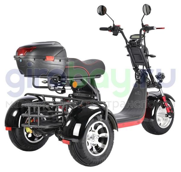 Электроскутер WHITE SIBERIA PRO TRIKE 3000W (Черный)