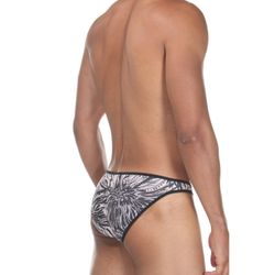 Мужские трусы слипы белые с принтом Cosmos Colors FR20_GBW