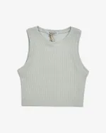 Топ One Two Ribbed Grey Glacier