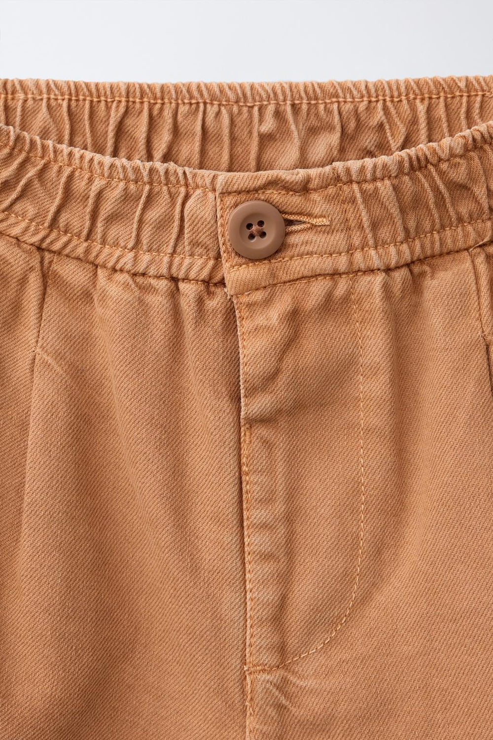 ZARA ШОРТЫ BALLOON С ЗАЩИПАМИ, ЧЕРЕПИЧНЫЙ