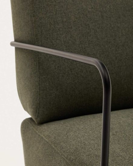 Кресло Gamer зеленого цвета с черным металлом Испания La Forma