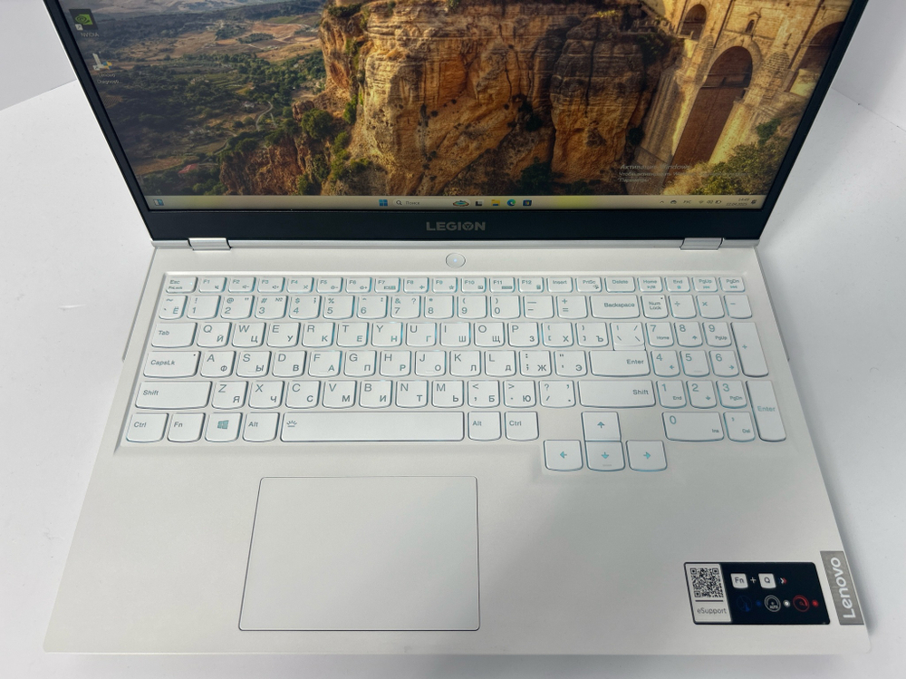 ноутбук Lenovo Legion 5 15ACH6H (82JU00M9RK) 15.6"/AMD Ryzen 7 5800H/RAM 16 GB/SSD 1024 GB/GeForce RTX 3060/2560x1440/IPS 165 Hz/DOS/Подсветка кл-ры: LED/белый. Состояние: B1