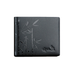 AUGTARLION Cow Leather Card Holder, Wallet Men"s Black
