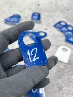 Номерки для гардероба акрил 3х5 см