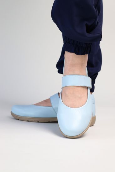 1102 Женские балетки (Светло-синий)