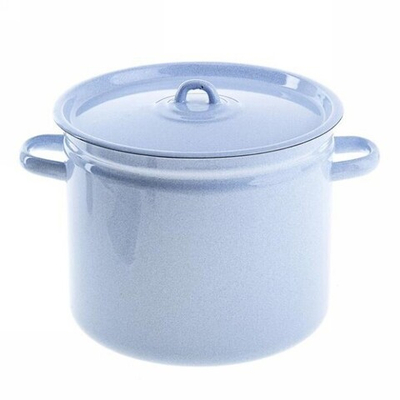 Кастрюля эмалированная 9л цилиндрическая без рисунка С-1621Рб