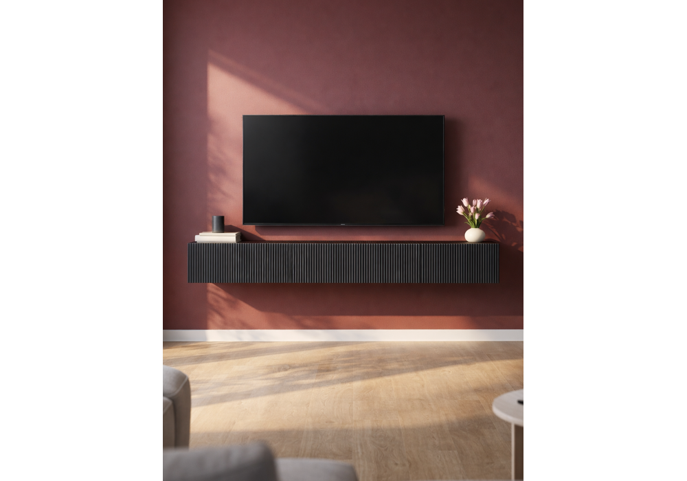 ТВ-тумба WoodVille Гордиан 240 эйхория / графит