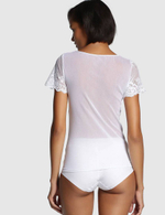 Футболка Greta с кружевом (Размер: M) (Цвет: черный)