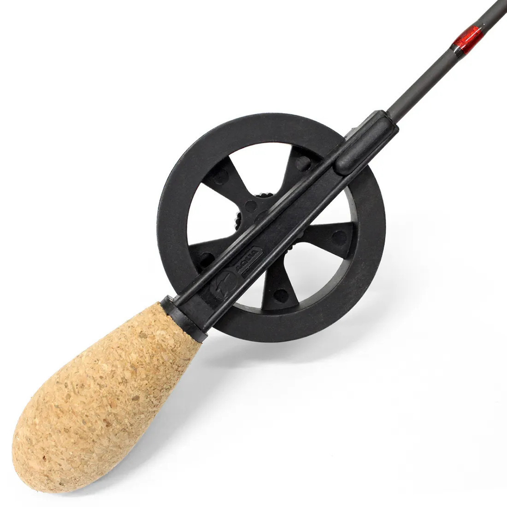 Удочка для зимней рыбалки AQUA ICE BOW телескопическая с катушкой и пробковой ручкой (зимняя удочка). Товар уцененный