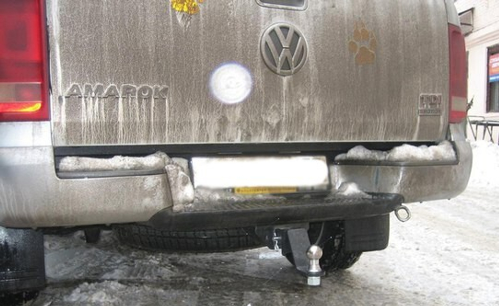 Фаркоп под квадрат для Volkswagen Amarok, с 2010 г., Бизон.FA 0570-E