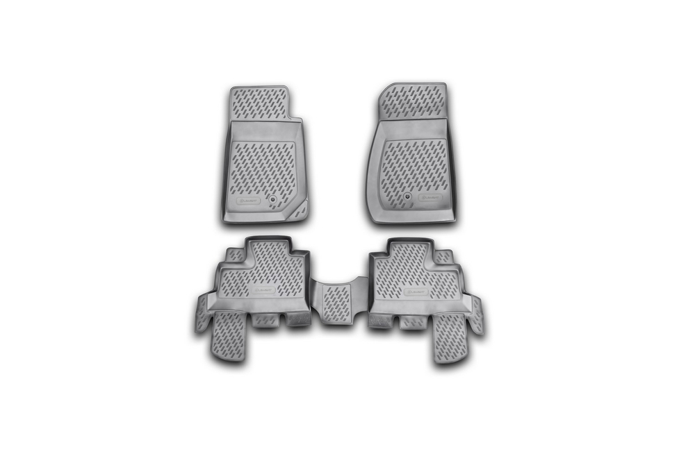 Коврики Standard, в салон JEEP Wrangler 4 doors, 2007-  4 шт. (полиуретан, чёрные) Element.CARJEP00007