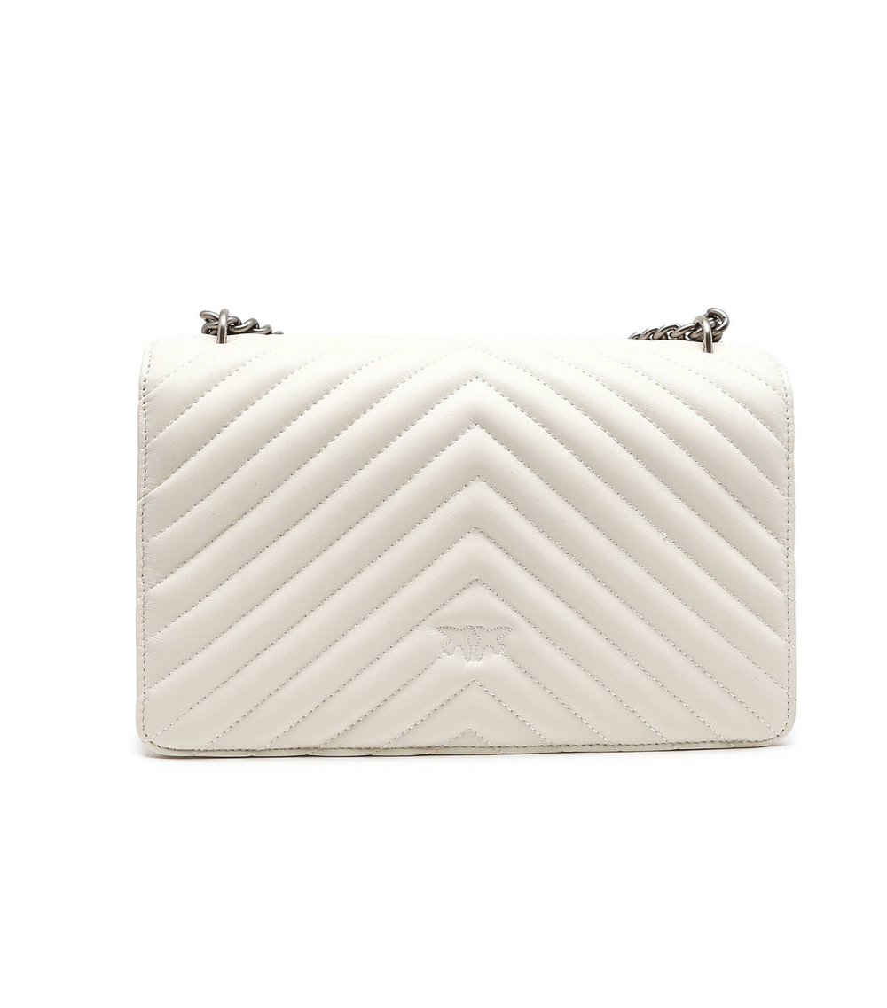 кожаная сумка через плечо love one Pinko - кремовый(100941 A0GK)