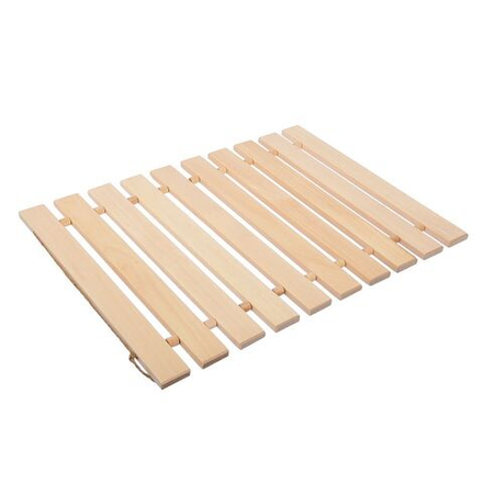 Коврик деревянный с орнаментом 42х35х1см,липовая рейка