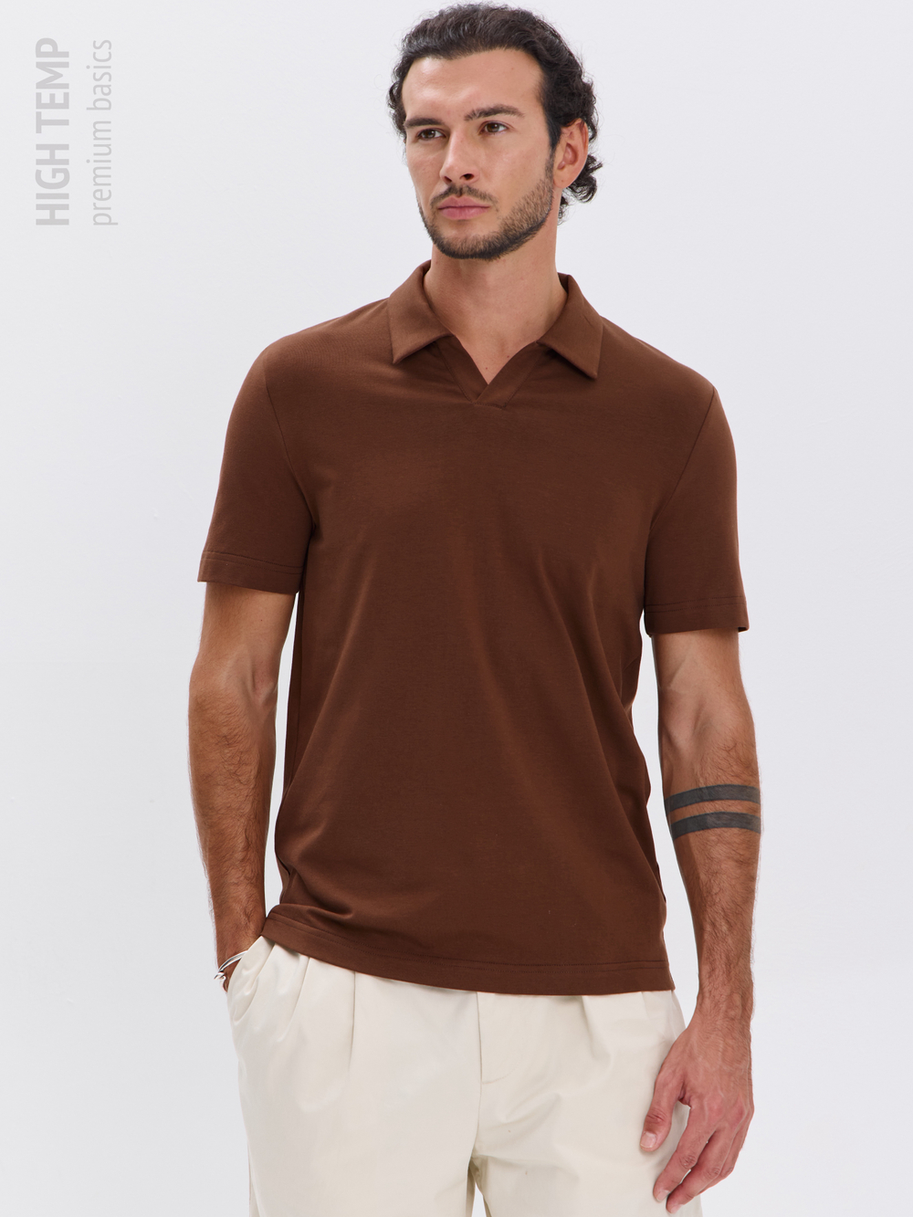 Футболка-поло трикотажная повседневная