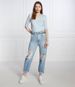 блузка essentials Tommy Hilfiger - голубой(WW0WW27963)