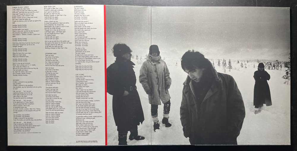 U2 ‎– War (Европа 1985г.)